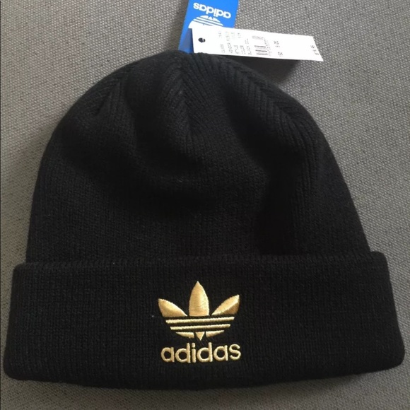 adidas beanie gold